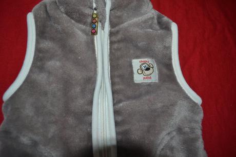 Fleece vesta 9-12měs,na zip, pidilidi,80