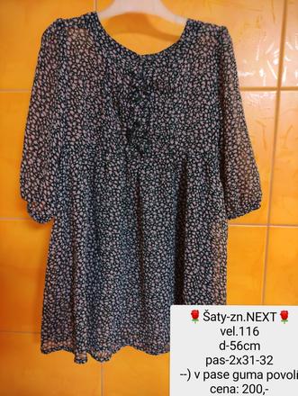 Šaty-zn.next,vel.116-122, next,116
