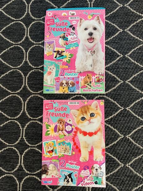 Sada figúrok zvierat, časopisov a zošitov, 