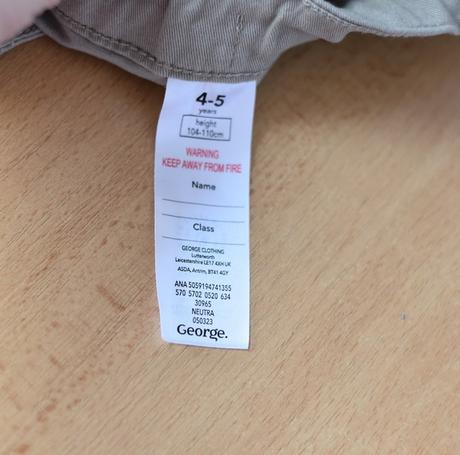 Kalhoty vel. 4 - 5 let, george,110