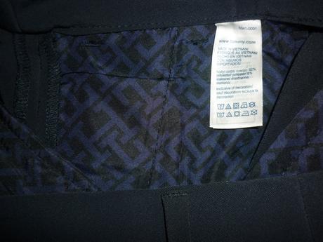 Navy - tmavě modré dámské kalhoty tommy hilfiger, tommy hilfiger,xs