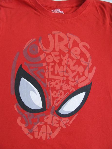 Krásné červené bavlněné tričko spiderman, marvel,140