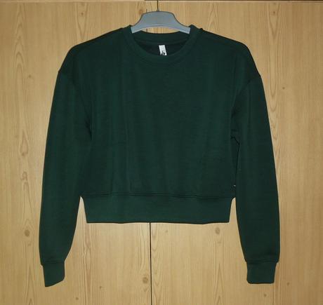 Smaragdově zelená mikina takko fashion, takko,xs