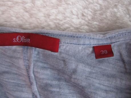 Modré žíhané tričko s flitry s.oliver, s.oliver,38