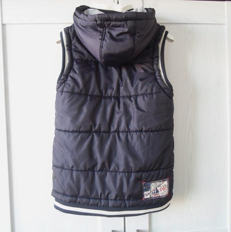 Modrá zateplená vesta vestička, f&f,152