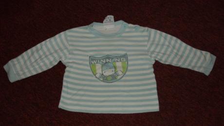 Pruhované triko s oslíkem 80, 80