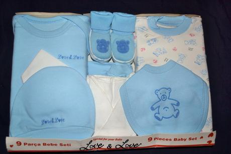 Kojenecká souprava v.56-65 bavlna,9ks, 50 / 56 / 62