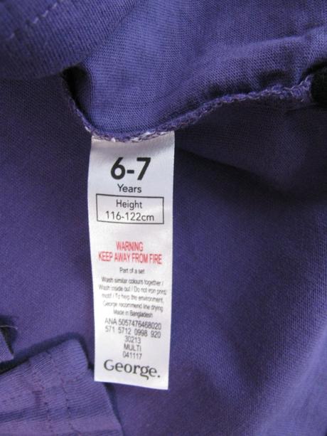 Fialové bavlněné tričko, george,122