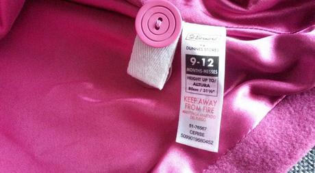 Malinový flaušový kabátek, st. bernard,80