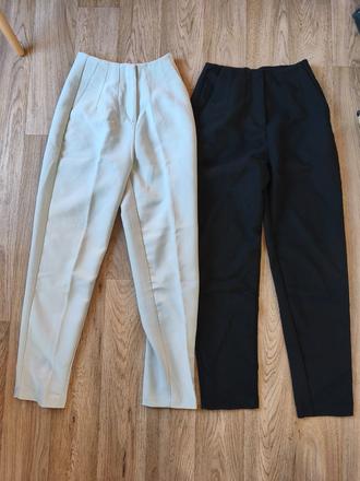 Černé a krémové společenské kalhoty 158 / xxs, amisu,158