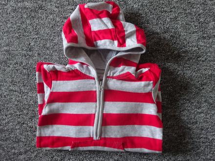 Overal dl.r. pruhovaný s kapucí, vel. 92, f&f,92