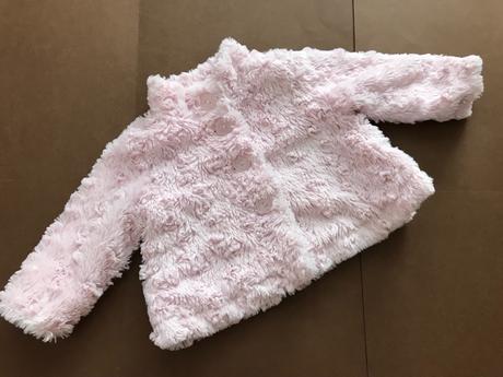 Kabátek chlupaťoučky růžový - v. 3/6 měs., early days,68