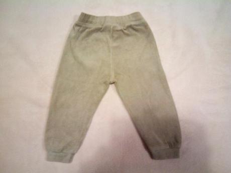 Hnědé tepláky s výšivkou, lupilu,74