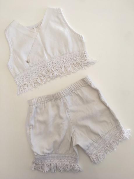 Dívčí letní komplet kraťasy, tričko (6 - 8 let), 128