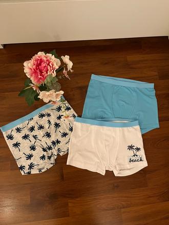 3x chlapecké trenky, boxerky, 146