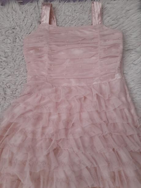 Růžové šaty next 14 let, next,164