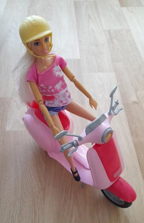 Panenka anlily kloubová se skútrem, 