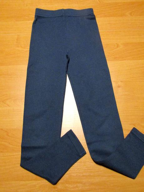 Modré bavlněné legíny vel 128, 128