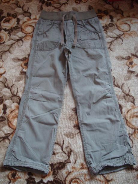 Kalhoty - khaki, vel. 128, l.o.g.g.,128