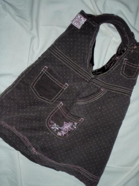 Nádherná hnědorůžová manžestrová sukýnka, girl2girl,80