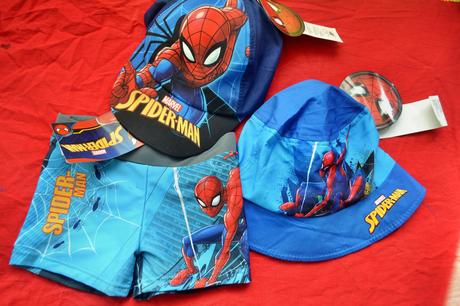 Letní set v.98,plavky,klobouk,kšiltovka, marvel,98