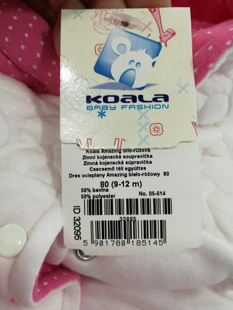 Dívčí zimní komplet koala nový 80, koala baby,80