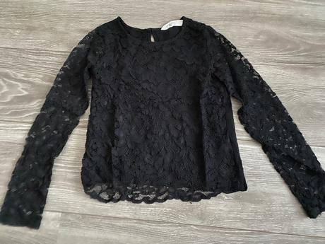 Krajkové triko, h&m,140
