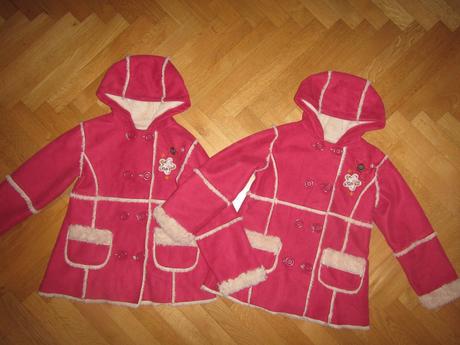 2x kabátek s kožešinkou, f&f, 116