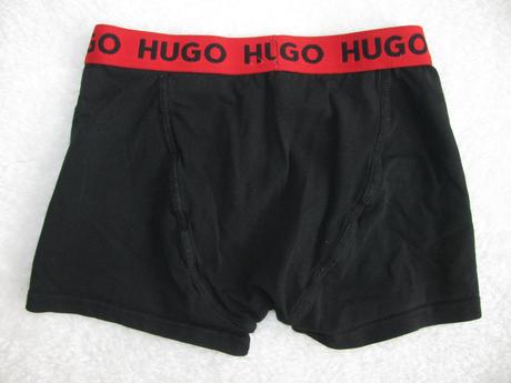 Chlapecké černé, bavlněné boxerky hugo, 140