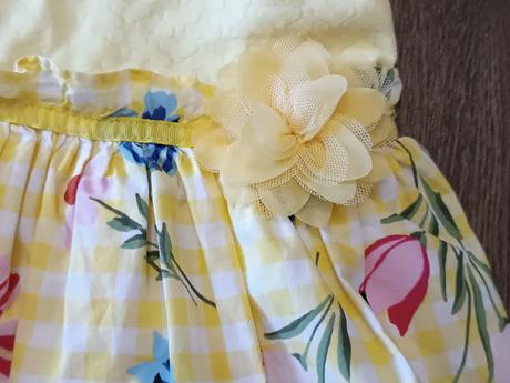 Krásné letní žluté šaty nutmeg,vel.80/86, nutmeg,80