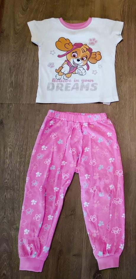 3x dívčí pyžama,vel.86/98,skye,peppa, jednorožci, nickelodeon,86