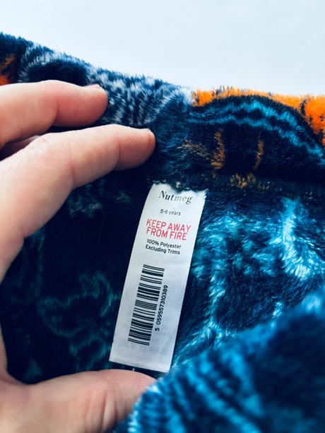 Ob/ pyžamo coral flece - v.5/6 let, nutmeg,116