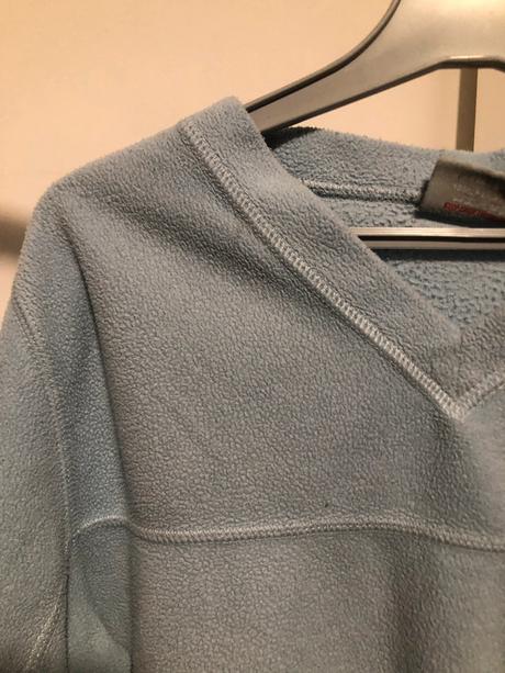 Flísová modrá mikina, 152