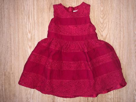 Dívčí slavnostní červené šatičky - lindex, lindex,86