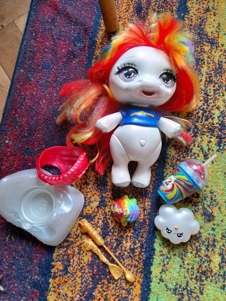 Velký jednorožec poopsie barevný střihlá ofina, 