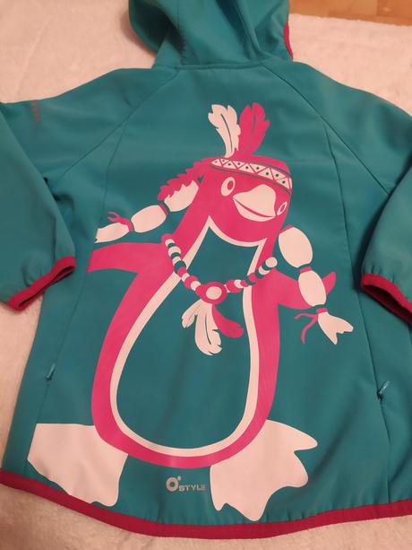 O'style softshelová bunda 10.tis.vodní sl. 5-6 let, 110