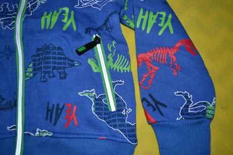 Podzimní mikina na zip kugo,uvnitř fleece,104, kugo,104