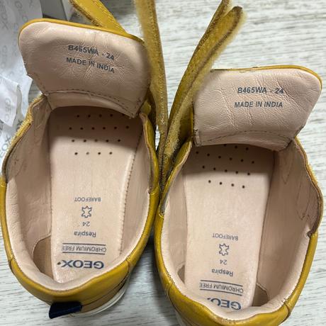 Geox steppieup ochreyellow/ navy barefoot dětské b, geox,24