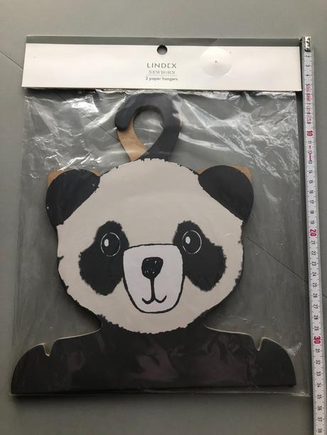 6nové karton.ramínko lindex unisex kočka panda, 