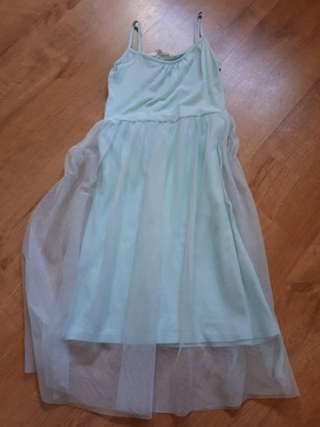 Hezké letní šaty s tylovou sukní, h&m,134