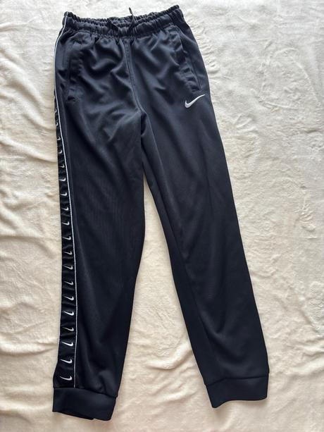 K9/ tepláky černé sportovní - v.158/164 zn. nike, nike,158