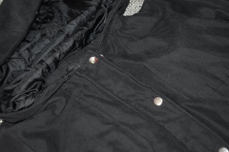 Černá dívčí zateplená parka, velikost 152/158, 152