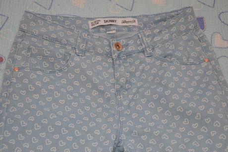 146 152 kalhoty džíny srdíčkové regulace v pase, denim co,146