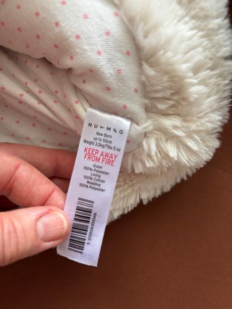 Vestička krásná chlupatá - v. newborn, nutmeg,56