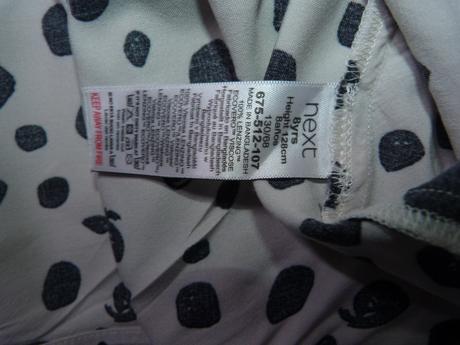 Šedo černé šatičky vel. 128, next,128