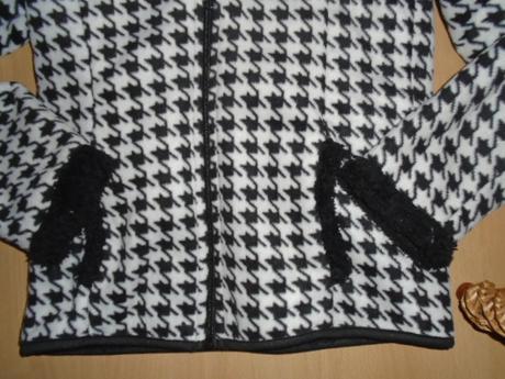 Kabátek chlupatka vel 7/8 let, 128