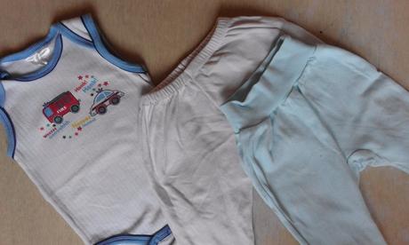 Body bez rukávu + 2x polodupačky - 62/68, 68–80