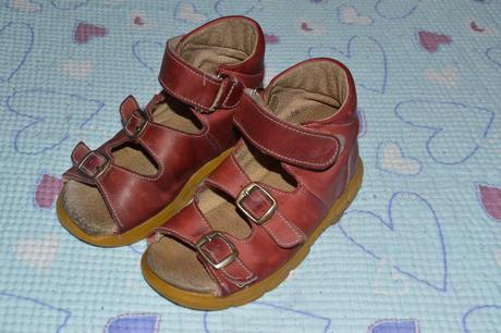 Zdravotní celokožené kotníkové sandálky jd mod dep, 28