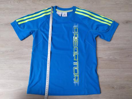 Modré tričko, adidas,134