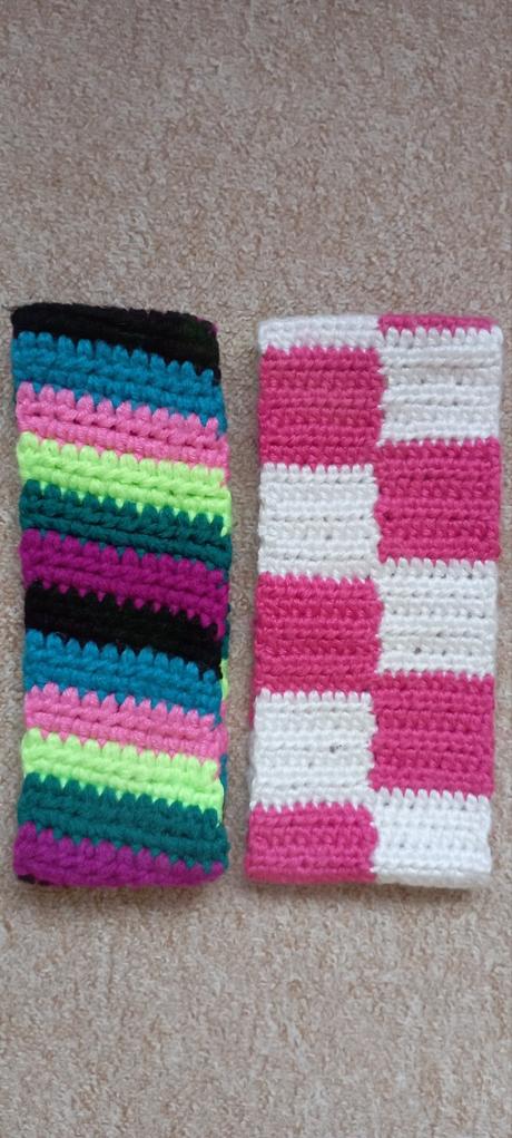 2x pletená čelenka,